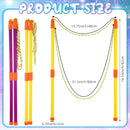 Lenwen 16 Pcs Giant Bubble Wands Kit Big Maker Toy Large Gigantic Bubble Wands with Refill and Tray for Summer School Birthday Outdoor Playtime Fun Activity Party Favors(Assorted) by TinyTreasures Baby Boutique