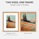Homeforia 8 x 10 Wood Picture Frame, High End Natural Oak 8x10 Light Wooden Frames with Mat 5x7 inch Photo, 8 x 10 Frame Matted to 5 x 7 Art, Wall or Tabletop Frame, Tempered Glass, Wall Kit, Set of 1 by CozyNest Decor