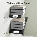 BAYKA Floating Shelves for Wall, Wall Mounted Rustic Wood Shelves for Bathroom, Bedroom, Living Room, Kitchen, Hanging Shelf for Books/Storage/Room Decor with 22lbs Capacity (Black, Set of 3, 15.7in) by CozyNest Decor