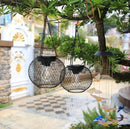 Solar Lantern Outdoor, Upgraded Hanging Lights Outdoor Garden Metal Lanterns Decorative Lighting Powered Waterproof Tree for Yard Patio Pathway, 2 Pack, Black by GreenHaven Gardens