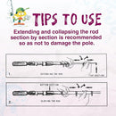 Kids Fishing Pole, Portable Telescopic Kids Fishing Poles for Boys and Girls, Fishing Rod and Reel Combo Kit with Tackle Box, and Fishing Net, Best Fishing Pole for Toddler Youth by TinyTreasures Baby Boutique