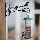 Hanging Plants Bracket 12" Bird Planter Outdoor Hooks Hangers for Flower Baskets Pot Bird Feeder Wind Chimes Lanterns Patio Garden Outdoor Indoor Metal Black, 2 Pack by GreenHaven Gardens