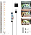 Grow Lights for Indoor Plants, 16 in Full Spectrum Plant Grow Light Strips with Upgrade Timer 6 12 16 Hrs, 5 Dimmable Levels, 120 LEDs Sunlight Plant Lamp for Indoor Greenhouse, Seedlings by GreenHaven Gardens