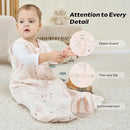 JELLYMONI Baby Sleep Sack 0-6 Months, 100% Cotton 3 Pack 0.5 TOG Baby Wearable Blanket Infant Sleep Sack with 2-Way Zipper Newborn Sleep Sacks by TinyTreasures Baby Boutique