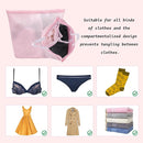 2 Pcs Special Zoning laundry bag for delicates with handles mesh laundry bags washing machine laundry totes travel storage and sorting bag (Pink2) by TinyTreasures Baby Boutique