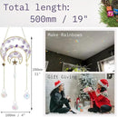 Amethyst Crystals Suncatcher - Hanging Moon Sun Catcher with Glass Prisms for Windows, Healing Amethyst Crystal Decor for Home, Gift for Christmas Birthday Valentine Mothers Day by GreenHaven Gardens