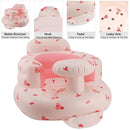 Pink Baby Inflatable Seat for 3-36 Months Girl, Built-in Air Pump, Bear Baby Support Seat Summer Toddler Chair for Sitting Up, Floor Seater by TinyTreasures Baby Boutique
