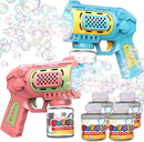 EagleStone Bubble Gun Toys for 3+ Year Old Kids Boys Girls, 2 Pack Automatic Bubble Machine with Bubble Solution, Summer Outdoor Kids Toys for Ages 3-4,4-6,5-7, Birthday Gifts for 3 4 5 6 7 8 Year Old by TinyTreasures Baby Boutique