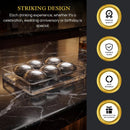 Football Whiskey Stones, 6 Stones Rocks Cubes by The Wine Savant