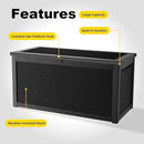 320 Gallon Deck Box Waterproof, UV Resistant Resin Outdoor Storage Box with Hydraulic Rod, Lockable Design and Enhanced Durability for Patio, Garden, and Poolside Use by CozyNest Decor