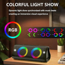 DONOW Portable Bluetooth Speaker with Lights, 30W Stereo Sound, Bass Boost, IPX5 Waterproof, 20H Playtime, Built-in Mic, Speakers Bluetooth Wireless for Home, Party, Outdoor, Travel(Black) by TinyTreasures Baby Boutique