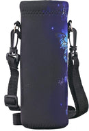 RICHEN Neoprene Water Bottle Carrier Bag with Adjustable Shoulder Strap,Insulated Water Bottle Cover for Stainless Steel/Glass/Plastic Bottles by TinyTreasures Baby Boutique