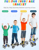 STEM Toys for 5 6 7 8+ Year Old Boy, 10 in 1 Electric Building Toys for Kids Ages 4-8 5-7 6-8, Educational Racing Construction Science Kit for Boys 4-6 8-10, Creative Activities Holiday Birthday Gift by TinyTreasures Baby Boutique