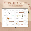 Planner 2025-2026, Academic Linen 2025-2026 Monthly Planner July 2025 to June 2026, Weekly & Daily Organizer with Tabs, Note Pages, Hardcover 5.65" x 8.15"- Ideal for School, Work & Productivity-Black by TinyTreasures Baby Boutique