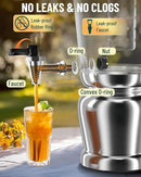 WantJoin Beverage Dispenser With Stand -2 Gallon Beverage Dispenser Drink Dispenser w/Upgraded Dual Cores & Base, Leakproof Spigot, Visible Container, Drink Dispenser For Parties, Events, Gathering by CozyNest Decor