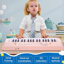 Kids Piano Keyboard, 37 Keys Portable Music Keyboard Early Learning Educational Electronic Music Piano Instrument Toys for 3 4 5 6 Year Old Boys and Girls (Pink) by TinyTreasures Baby Boutique