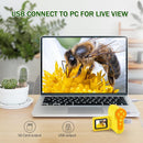 1000X Handheld Microscope for Kids, 4K 2.0" Screen Mini Pocket Microscope with 6 Adjustable LED Lights, Edu Science Birthday Gifts for Kids Ages 8-12, 32G SD Card Included - Yellow by TinyTreasures Baby Boutique