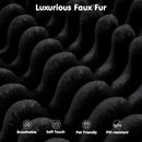 ovios 104" Cloud Sectional Couch with L-Shape Chaise,Modern Modular Sofa with Deep Seat, Upholstered Couches for Living Room Bedroom,No Assembly Required, Black (Plush Corduroy Fabric) by CozyNest Decor