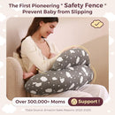 Momcozy Original Nursing Pillow for Breastfeeding-Pioneering Safety Fence- Wider Feeding Pillows for More Support for Mom & Baby- Easier Nursing & Hand Free- Fit for All, Removable Cotton Cover by TinyTreasures Baby Boutique