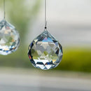 Crystalsuncatcher 10pcs Crystal Glass Ball Chandelier Prisms Pendants Parts Rainbow Crystal Suncatcher DIY Parts (20mm,Clear) by GreenHaven Gardens