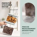 Pop Top Food Storage Containers - 8 Pack BPA-Free Pantry Organizers with Airtight Lids, Food-Grade with Measurement Marks by CozyNest Decor