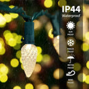 2PC C6 Led Christmas String Lights, 60 Led 20FT Battery Operated Strawberry Lights, Waterproof 8 Lighting Modes Fairy Lights for Indoor Outdoor Patio Garden Party X-mas Decoration(Warm White) by GreenHaven Gardens