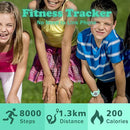 Kids Watches for Girls Boys Digital Sport Watch with Step Counter Pedometer Vibration Alarm Clock, No App Waterproof Fitness Tracker Kids Watch Boys Girls Teens Students Ages 5-16 by TinyTreasures Baby Boutique