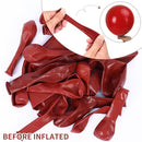 RUBFAC 129pcs Ruby Red Balloon Arch Kit, Different Sizes 18 12 10 5 Inches Cherry Red Latex Balloons for Garland Birthday Wedding Party Decoration by TinyTreasures Baby Boutique