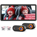 BM5PRO 7.2" 1080P HD Baby Car Camera for 2 Kids, Split Screen with IR Night Vision, Easy to Install & Adjust Brightness, Dual Car Camera Baby Monitor for Rear Seat Safety by TinyTreasures Baby Boutique