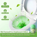 Toilet Bowl Cleaner-Cute Dinosaur-Shaped Toilet Bowl Cleaner Bottle Automatic Bathroom Toilet Tank Cleaner Easy-To-Use Septic Safe Toilet Cleaner in Bottle with Jasmine Scent (1, green) by CozyNest Decor