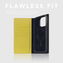 D8 Neon Full Grain Leather Wallet Case for iPhone 15 Pro Max - [2-in-1] Handcrafted Detachable Diary Style with Magnetic MagSafe Back Cover, Gift Box Included (Lemon) by TinyTreasures Baby Boutique