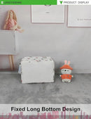 LANGYASHAN Rectangular Storage Bin Collapse Canvas Fabric Cartoon Storage Basket with Handles for Organizing Home Kitchen Boys and Girls Toys Office Closet Shelf Baskets (Rec Romantic Tulip) by CozyNest Decor