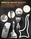 ONUEMP 4-in-1 Stainless Steel Massage Therapy Tools for Ice Body Sculpting, Maderoterapia Kit Colombiana, Gua Sha Scraping Body & Facial Massager for Lymphatic Drainage, Anti Cellulite by CozyNest Decor