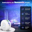 Smart Star Light Projector,Galaxy Projector with 6 Projection Slide,Smart APP & Voice Control Rotatable Galaxy lamp with 24H Timer and 37 White Noises Cloud Light Gift for Kids Room Decor(White) by TinyTreasures Baby Boutique