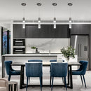 OKELI Modern Pendant Light,LED Bubble Crystal Kitchen Island Lights Fixtures,Black Mini Single Pendant Lighting for Kitchen Island Bar,6W,6000K,ETL,1Pack by CozyNest Decor