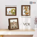 VCK 8x10 Frame Set of 3 - Brown, Wood Picture Frame with Exclusive Wood Grain, Wall Gallery Frame by CozyNest Decor