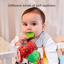 TUMAMA Baby Toys for 0, 3, 6, 9, 12 Months, Handbells Baby Rattles, Soft Plush Early Development Stroller Car Toys for Infant, Newborn Birthday Gifts, 4 Pack by TinyTreasures Baby Boutique