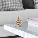 Bookshelf Decor Thinker Statue - Abstract Style Thinker Sculptures Modern Aesthetic Figurine Decoration Statues for Home Decor-Zuo Si-Sandstone by CozyNest Decor