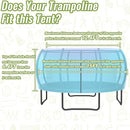 Gardenature 10FT/12FT/14FT Trampoline Tent(Tent Only), Fit Round Trampolines, Shade Cover with LED Light, Outdoor Trampolien Accessories, Anti-Tear, Beige by TinyTreasures Baby Boutique