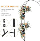 Tytroy Reconfigurable & Easy-to-Assemble Metal Outdoor & Indoor 7'6" Xmas Arch Garden or Wedding Arch Arbor for Wedding Bridal Party Elegant Decorations & Garden Climbing Plants Vines (Black 1PC) by GreenHaven Gardens