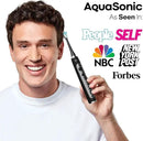 Aquasonic Duo PRO – Ultra Whitening 40,000 VPM Electric ToothBrushes – ADA Accepted - 5 Modes with Smart Timers - UV Sanitizing & Wireless Charging Base - 10 Proflex Brush Heads & 2 Travel Cases by CozyNest Decor