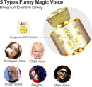 Microphone for Kids Voice Changer Karaoke Microphones Boy Girl Gifts Age 3-12 Portable Child Microphone Karaoke Kid Wireless Bluetooth Microphones Birthday by TinyTreasures Baby Boutique
