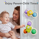 ALASOU 3PCS Pop Suction Cup Spinner Toys for 1 Year Old Boy Girl|Novelty Spinning Tops Toddler Toys Age 1-2|Sensory Baby Bath Toy for Toddlers 1-3|12 18 Months Boy Birthday Gift for Infant by TinyTreasures Baby Boutique