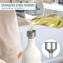 vancasso 20 Oz Ceramic Olive Oil Dispenser Bottle, Bottle Dispenser with Spout and Funnel for Kitchen,Suitable for Oil, Vinegar, Coffee Syrups & Other Liquids，Cream by CozyNest Decor