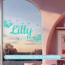 Personalized Name Butterfly Wall Decals I Butterfly Decorations for Girls Room Decor I Baby Nursery Wall Decal I Butterfly Wall Decor for Birthday I Pink Butterfly Wall Decor by TinyTreasures Baby Boutique