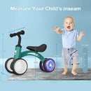 Colorful Lighting Baby Balance Bike Toys for 1 Year Old Boy Girl Gifts, 10-36 Month Toddler Balance Bike, No Pedal 4 Silence Wheels & Soft Seat First Riding on Toys, 1st Birthday Gifts by TinyTreasures Baby Boutique