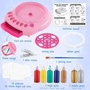 Arts and Crafts for Kids Ages 4-8,Paint Spin Art Machine Kit,Art Craft Set for 6-9 Year Old,Cool Painting Spinner Toys Kits Set,Art Supplies Birthday Gifts for Boy Girl Ages 6 7 8 9 10 11 12 Pink by TinyTreasures Baby Boutique