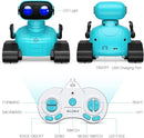 ALLCELE Robot Toys, Rechargeable RC Robots for Kids Boys, Remote Control Toy with Music and LED Eyes, Gift for Children Age 3 Years and Up - Blue by TinyTreasures Baby Boutique