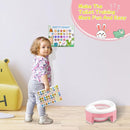 MCGMITT Portable Potty Seat for Kids Travel - Foldable Training Toilet Chair for Toddler Girls with Storage Bags for Outdoor and Indoor Easy to Clean(Pink) by TinyTreasures Baby Boutique