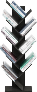 Furinno Bookshelf 9-Tier Floor Standing Tree Bookcase, Espresso by TinyTreasures Baby Boutique